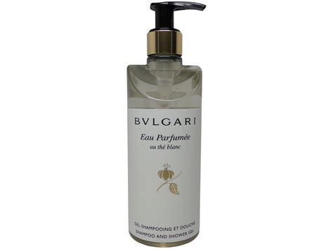 bvlgari white tea shower gel.